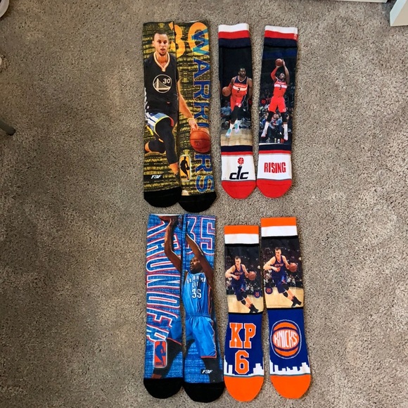 4 Pairs of NBA players Socks